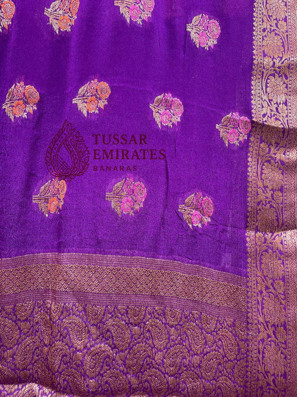 Pure Khaddi Chiffon Banarasi Saree