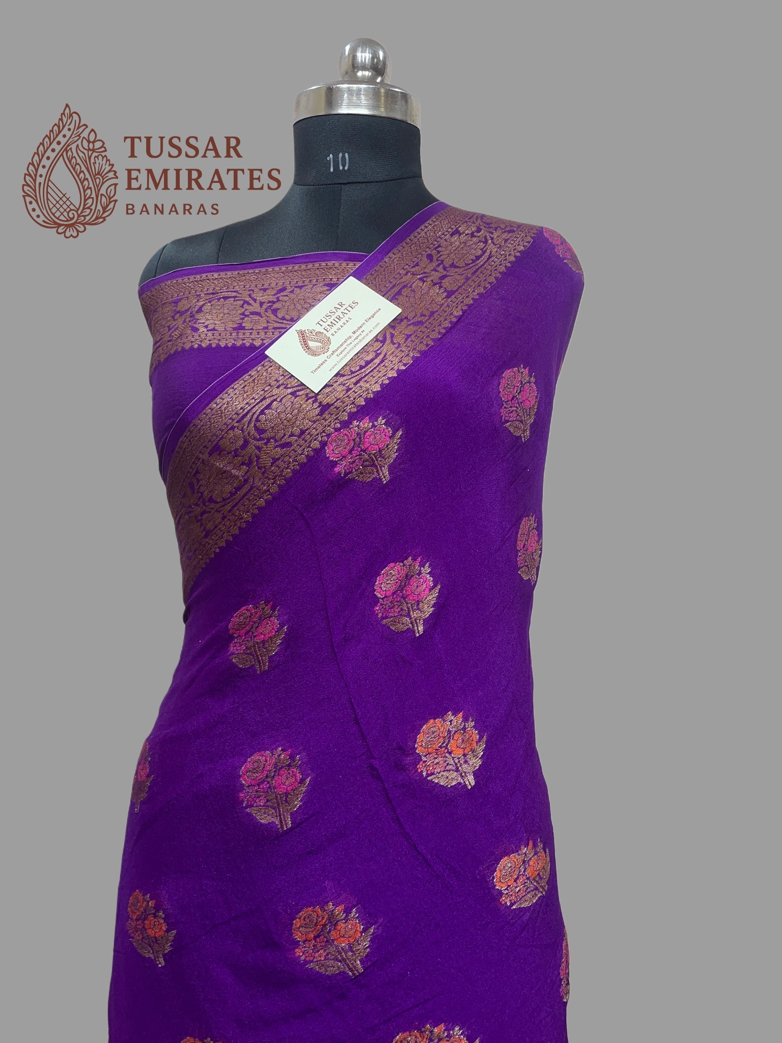 Pure Khaddi Chiffon Banarasi Saree