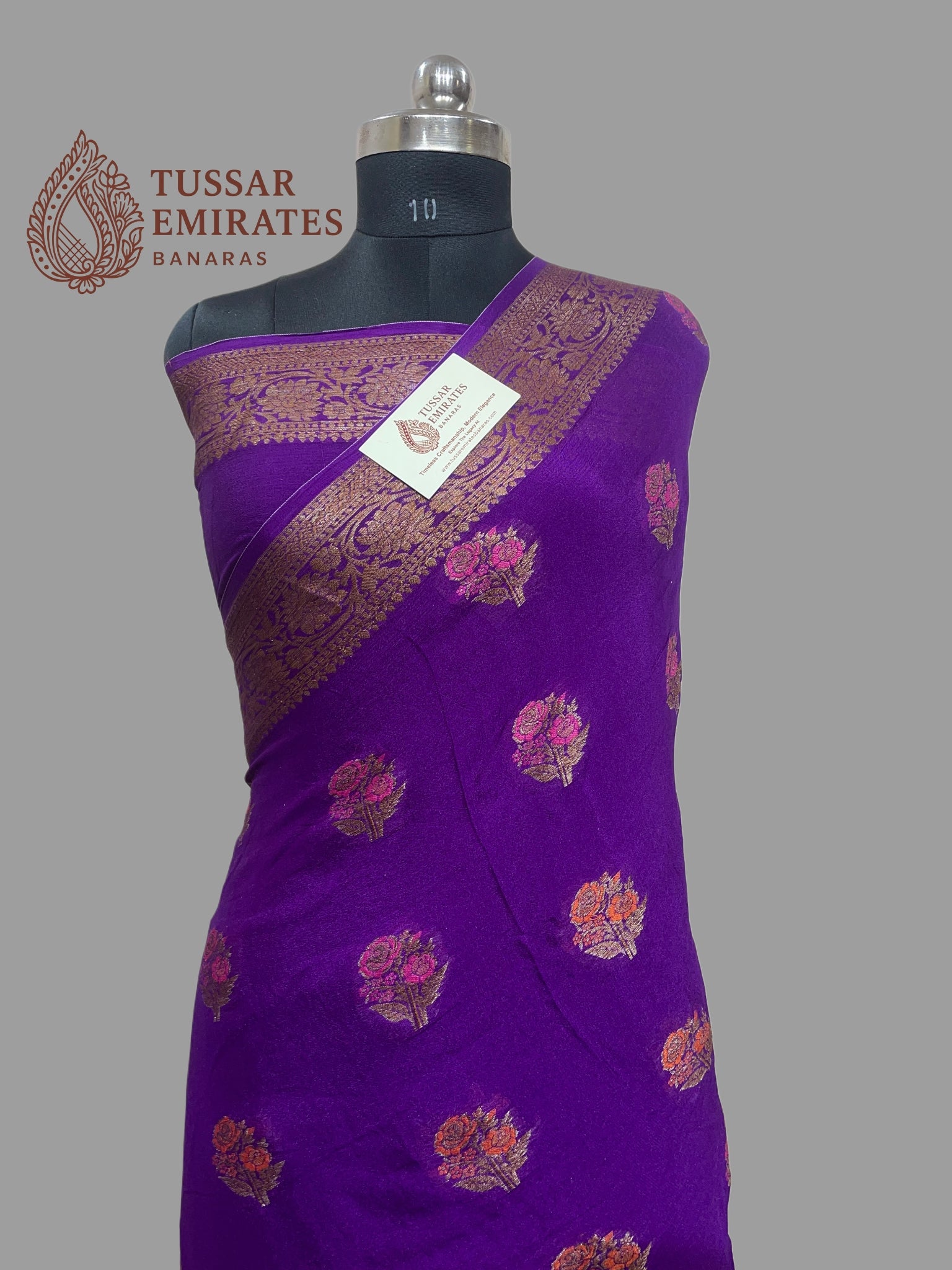 Pure Khaddi Chiffon Banarasi Saree