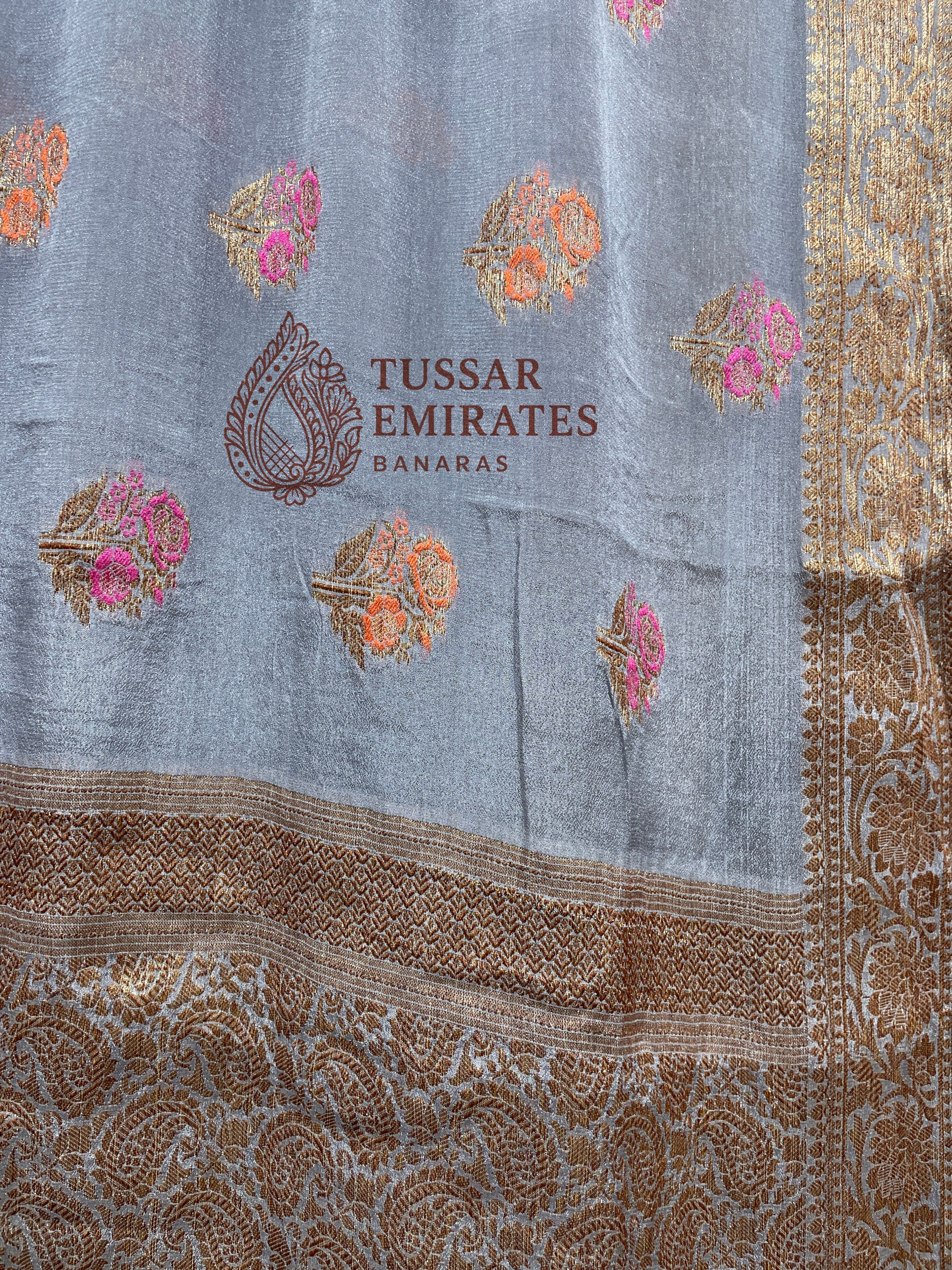 Pure Khaddi Chiffon Banarasi Saree