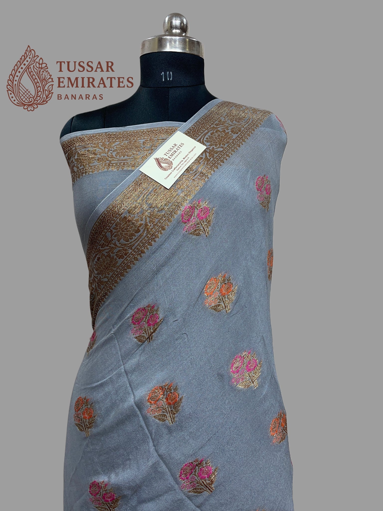 Pure Khaddi Chiffon Banarasi Saree