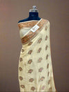 Khaddi Chiffon Banarasi Saree with Zari Work - Tussar Emirates