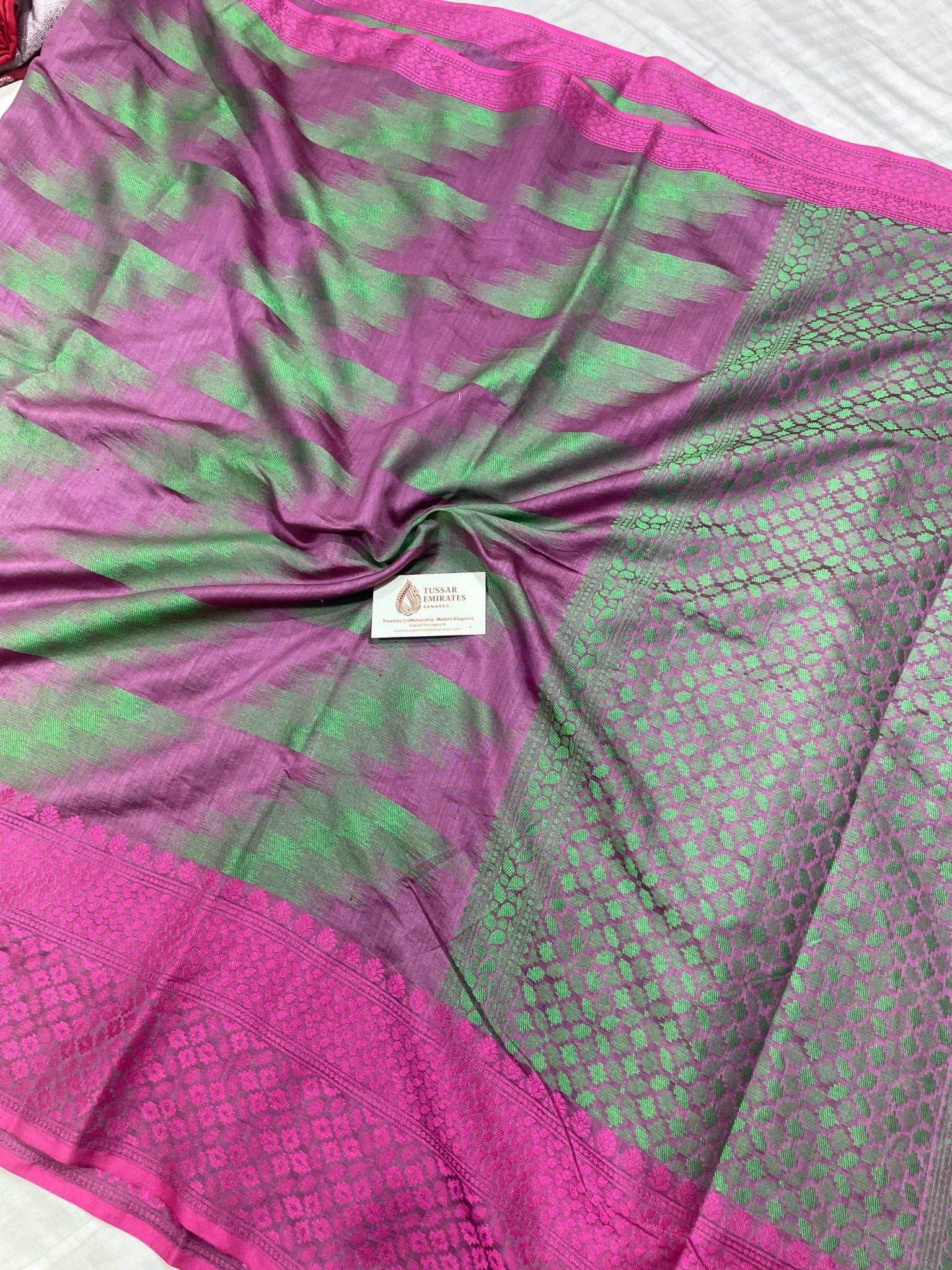 Pure Chiniya Silk Banarasi Kadwa Saree - Tussar Emirates