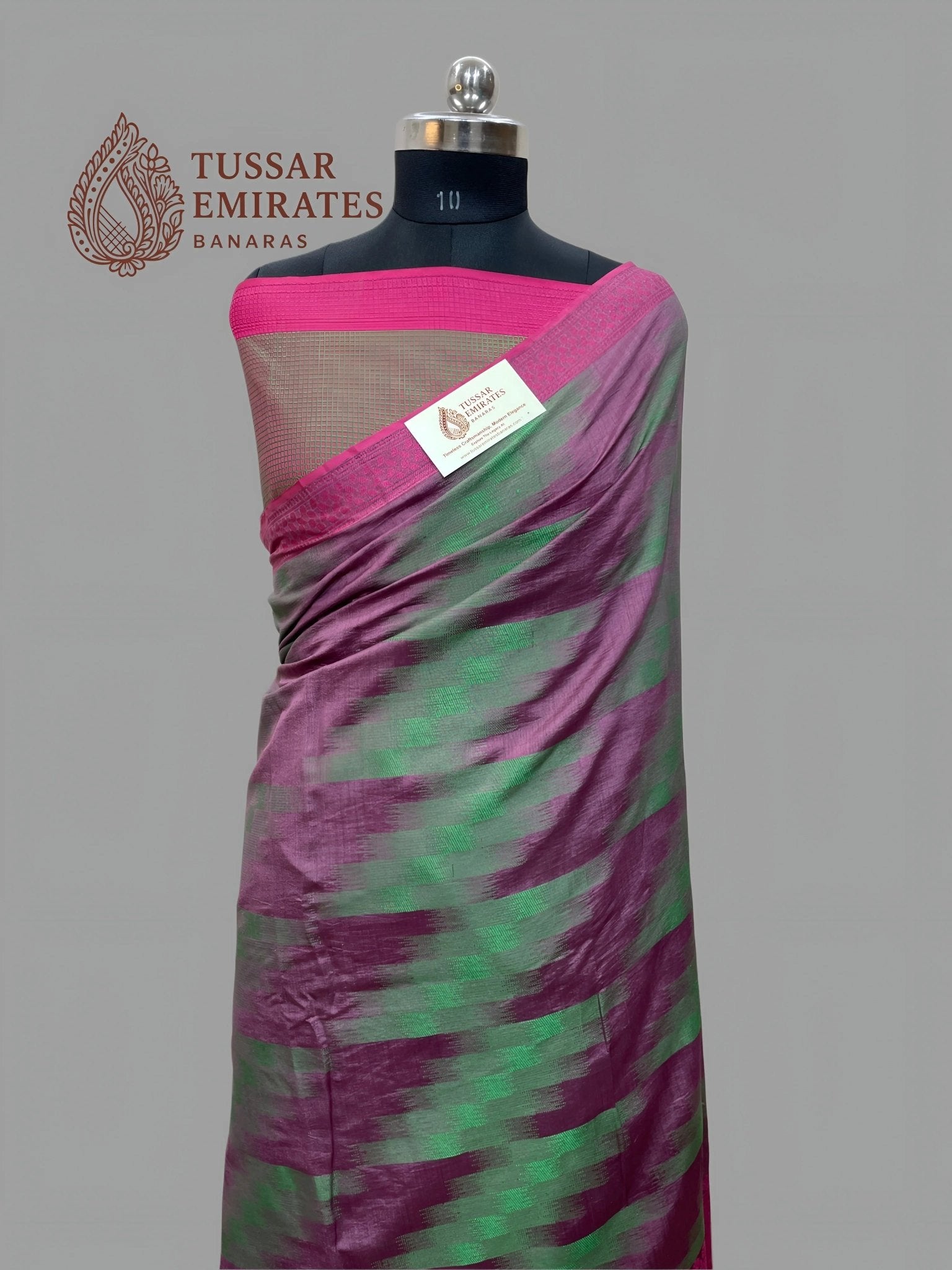 Pure Chiniya Silk Banarasi Kadwa Saree - Tussar Emirates