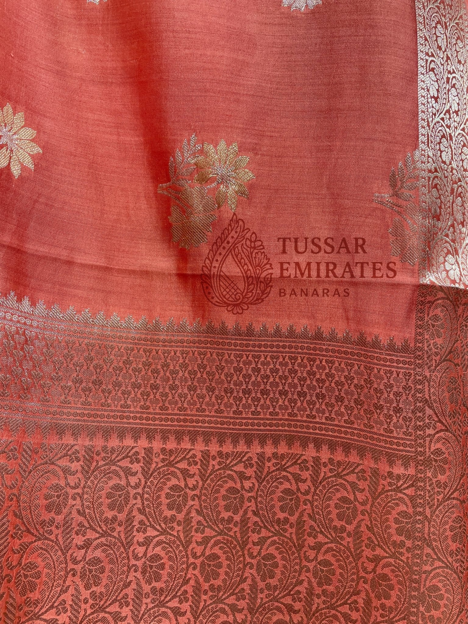 Pure Chiniya Silk Banarasi Saree - Tussar Emirates