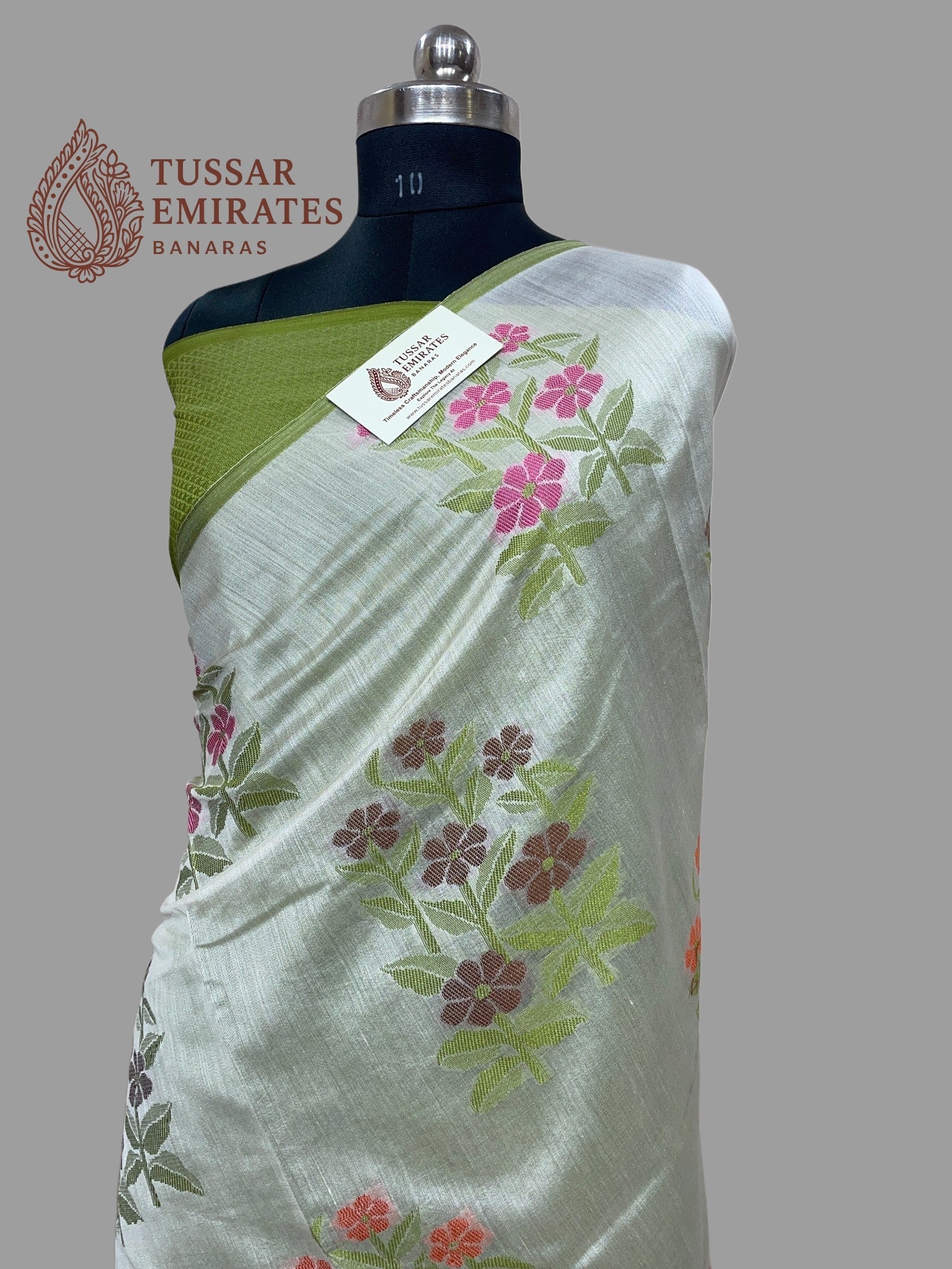 Pure Chiniya Silk Banarasi Saree - Tussar Emirates