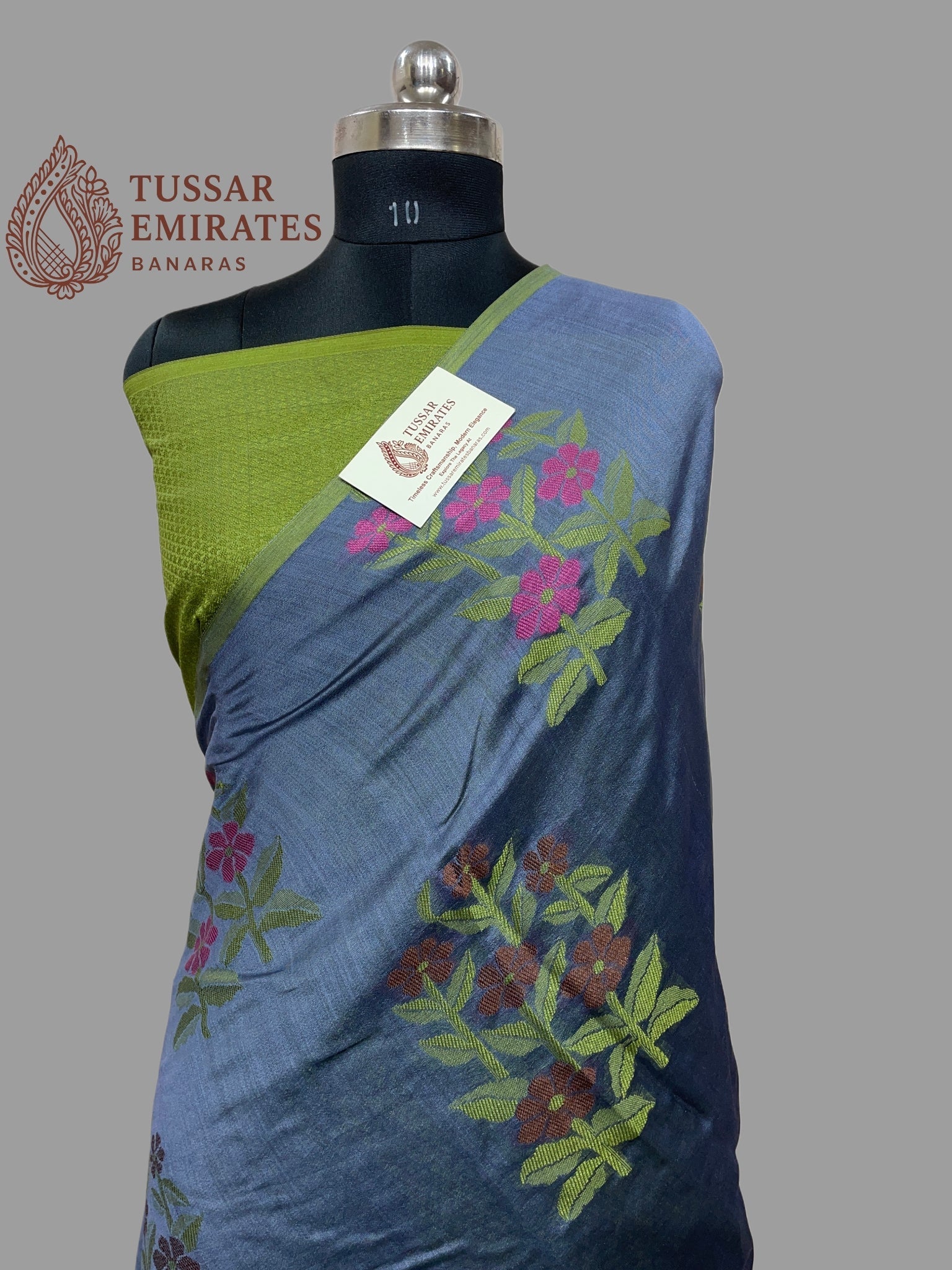 Pure Chiniya Silk Banarasi Saree - Tussar Emirates