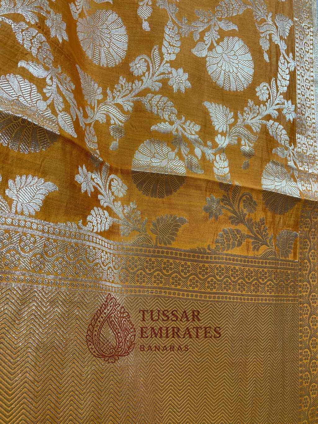 Pure Chiniya Silk Banarasi Saree - Tussar Emirates