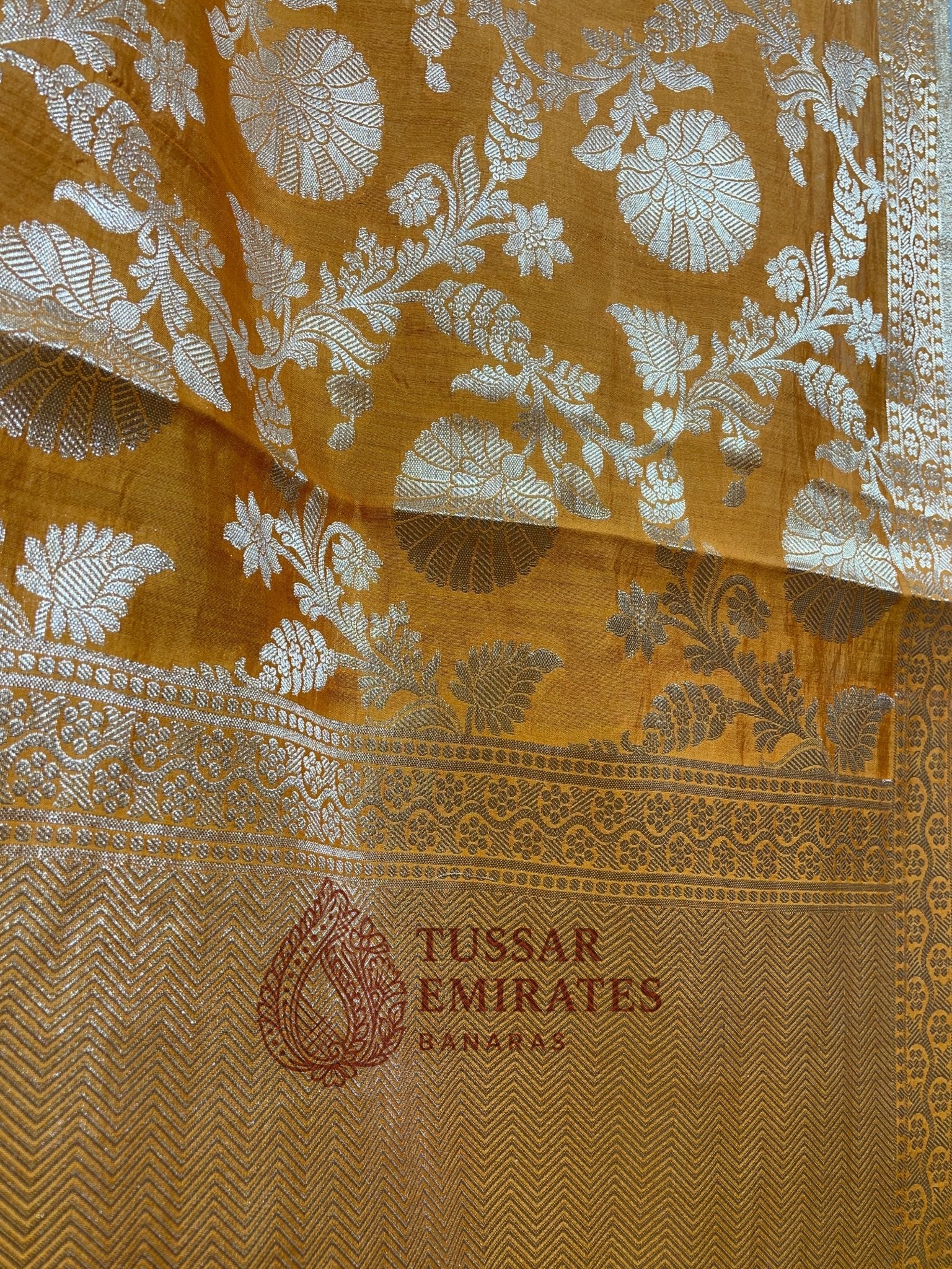 Pure Chiniya Silk Banarasi Saree - Tussar Emirates