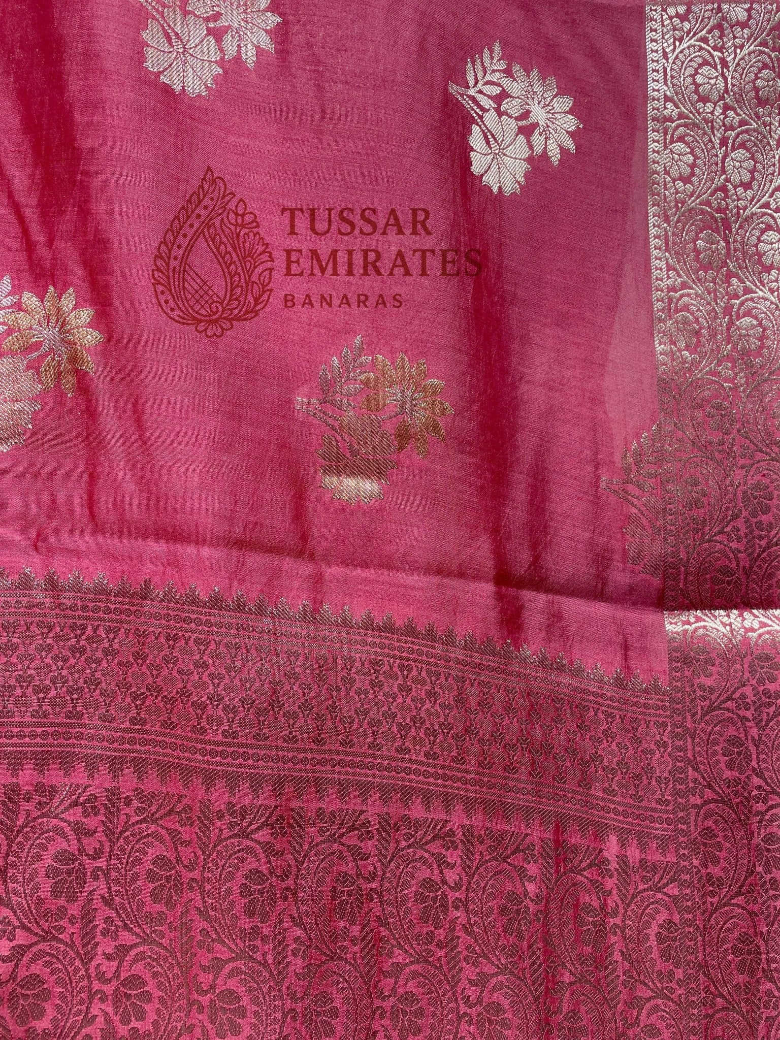 Pure Chiniya Silk Banarasi Saree - Tussar Emirates
