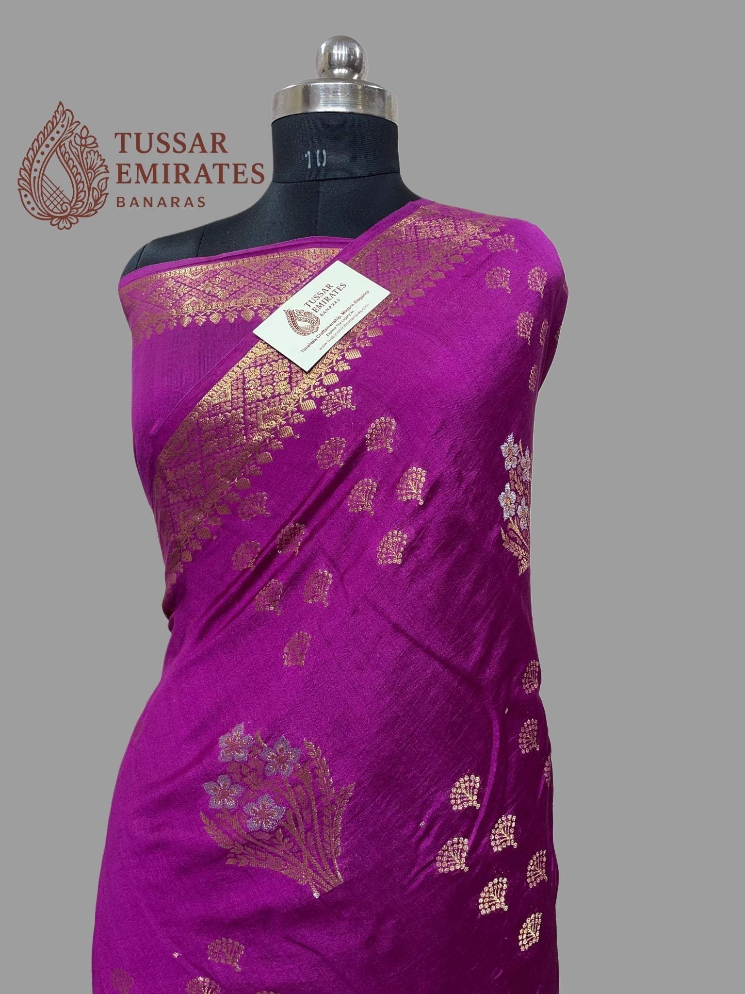 Pure Chiniya Silk Banarasi Saree - Tussar Emirates