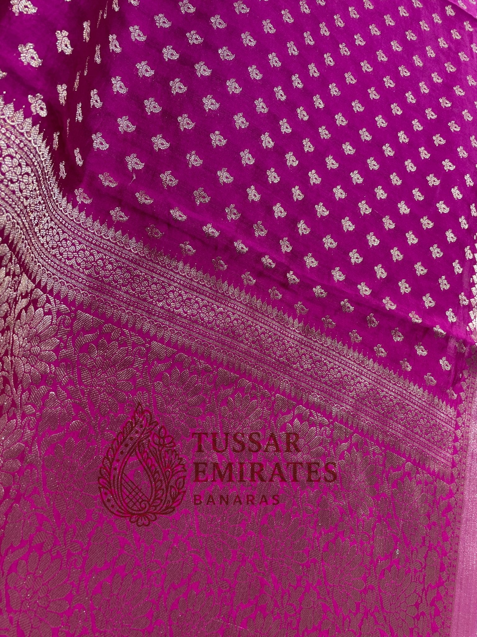 Pure Chiniya Silk Banarasi Saree - Tussar Emirates