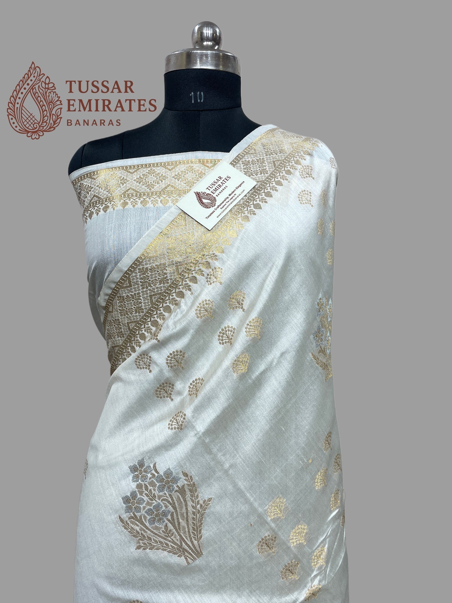 Pure Chiniya Silk Banarasi Saree - Tussar Emirates