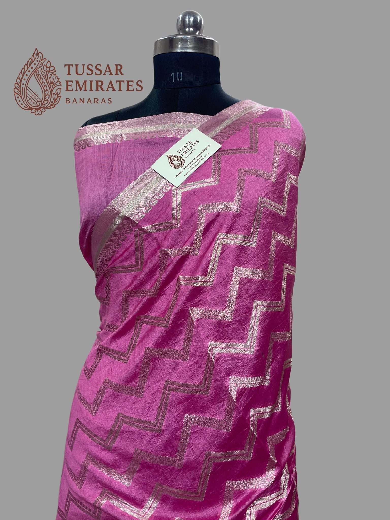 Pure Chiniya Silk Banarasi Saree - Tussar Emirates