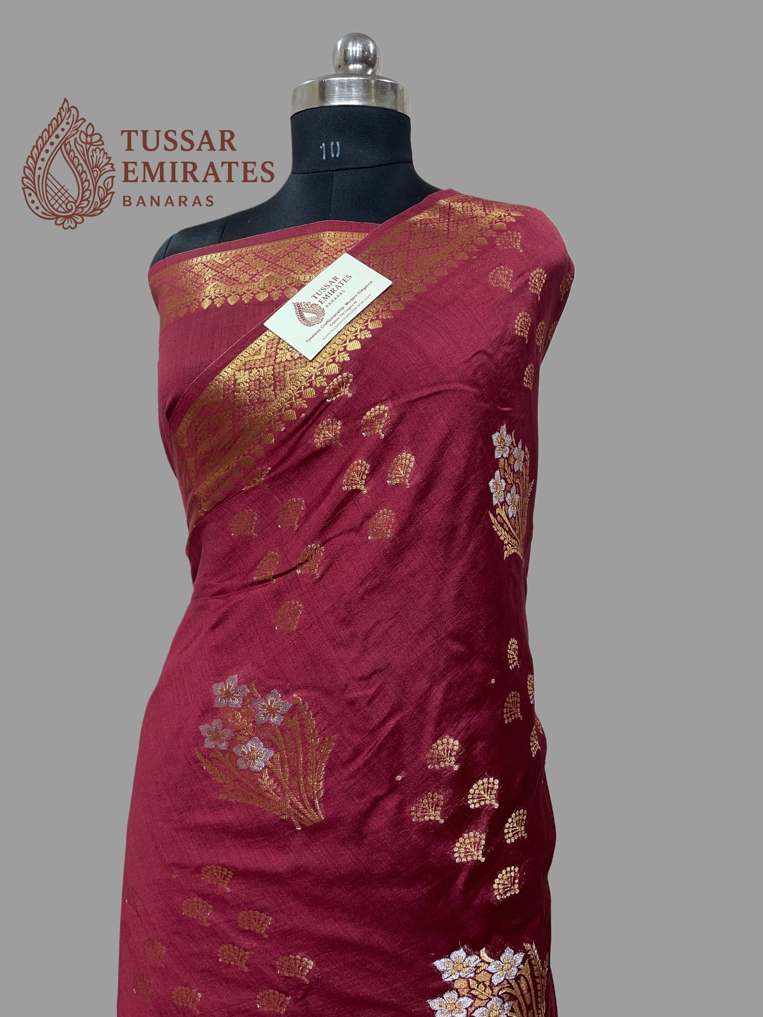 Pure Chiniya Silk Banarasi Saree - Tussar Emirates