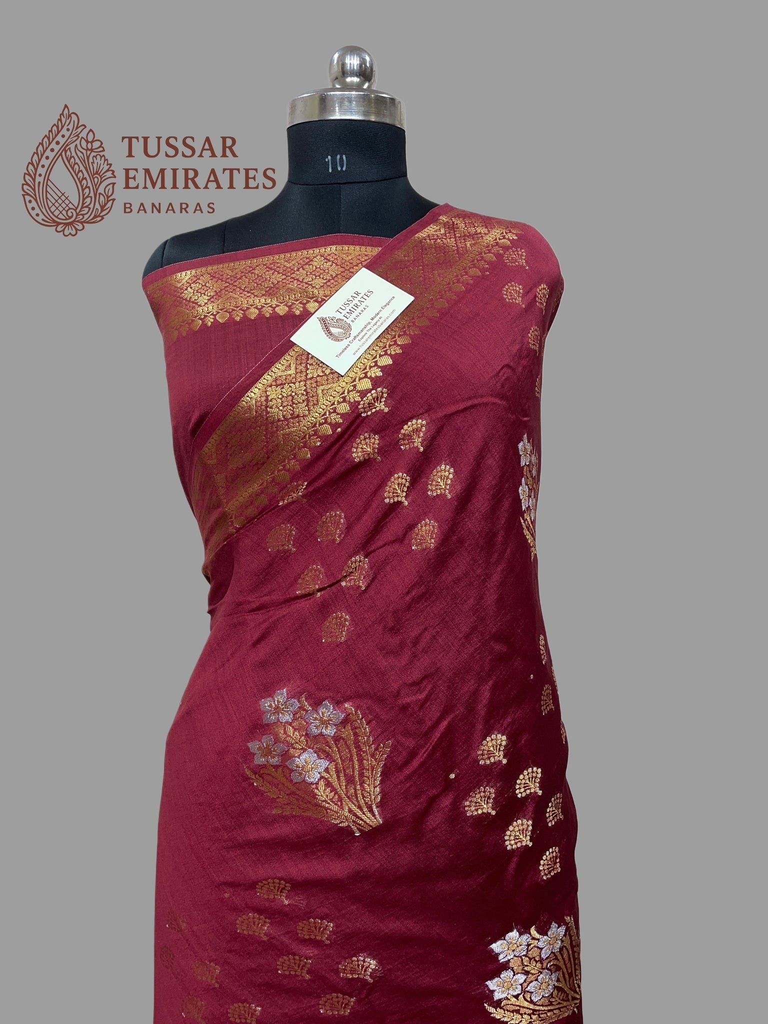 Pure Chiniya Silk Banarasi Saree - Tussar Emirates