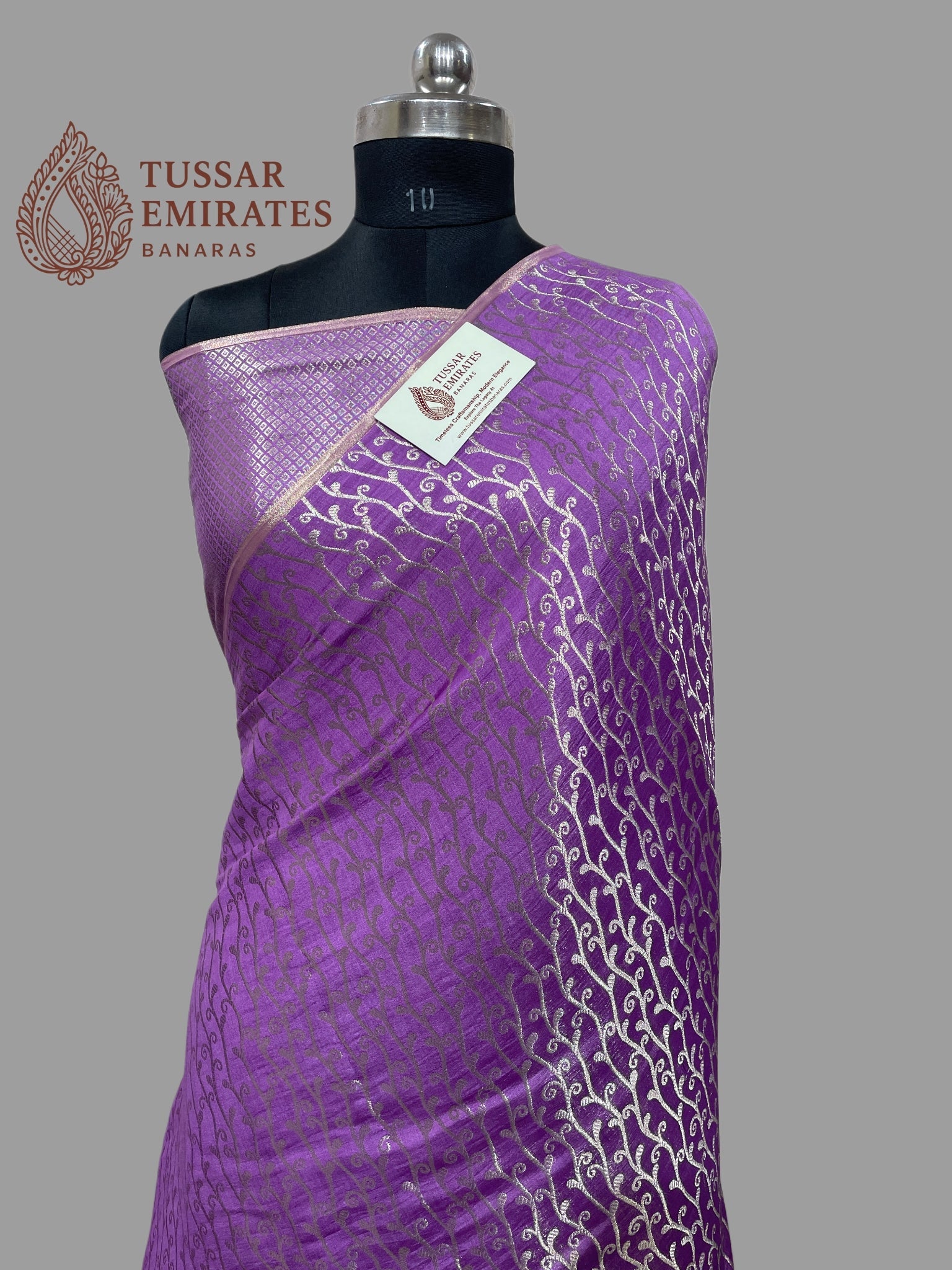 Pure Chiniya Silk Banarasi Saree - Tussar Emirates