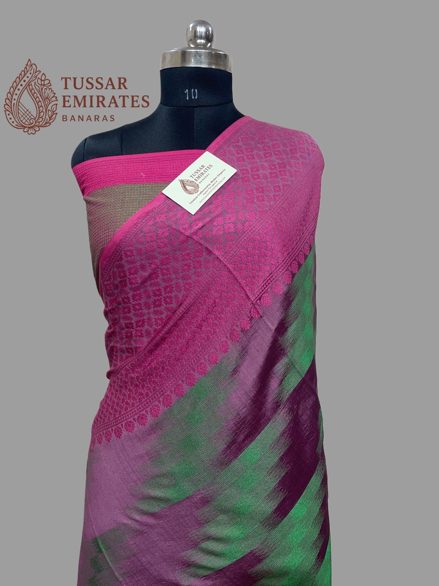 Pure Chiniya Silk Banarasi Saree - Tussar Emirates