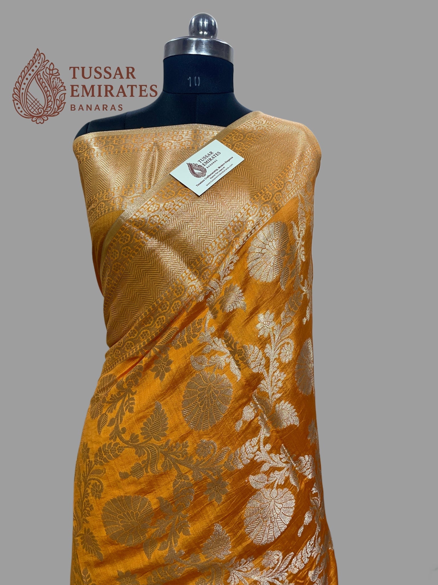 Pure Chiniya Silk Banarasi Saree - Tussar Emirates