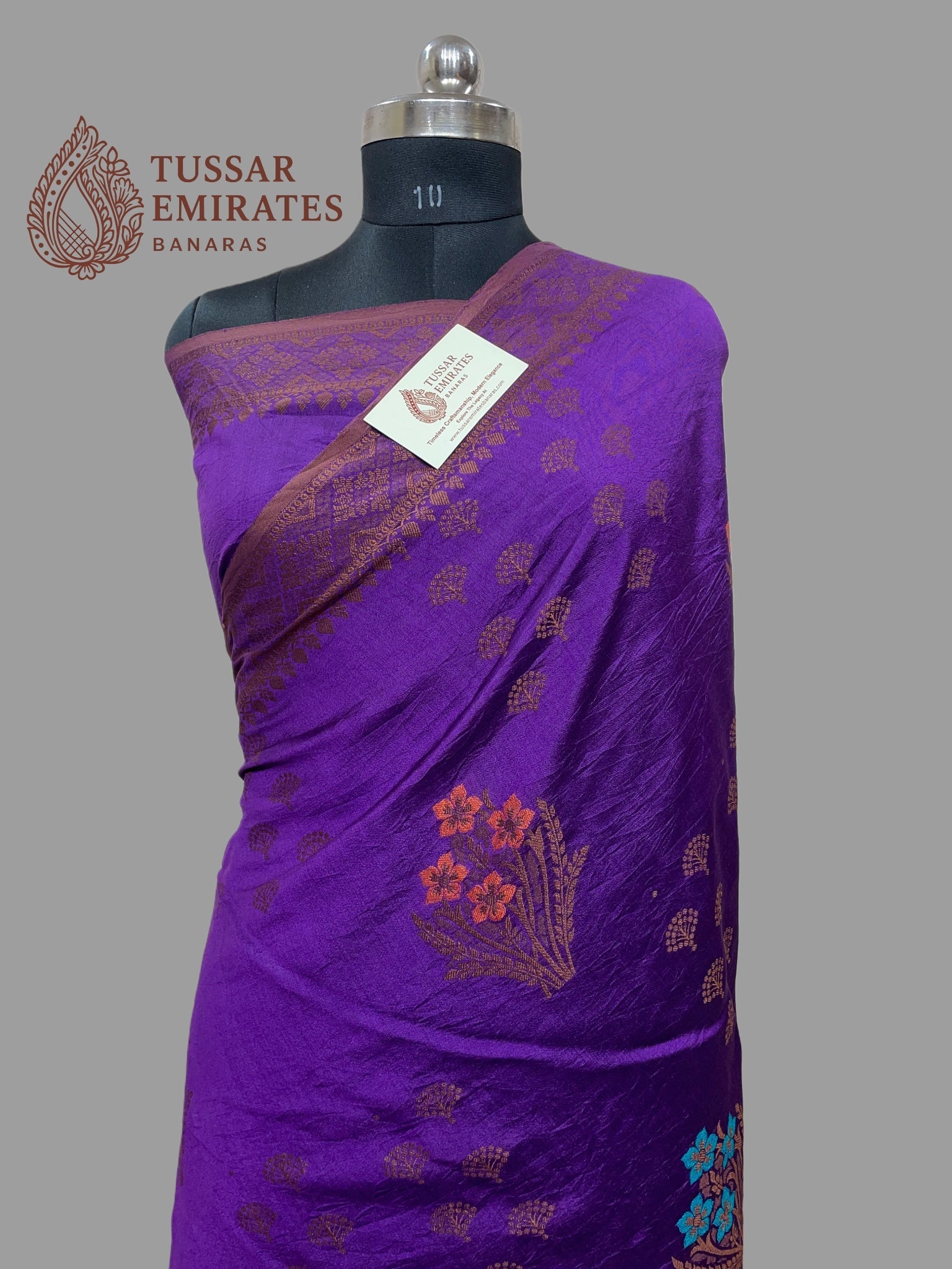 Pure Chiniya Silk Banarasi Saree - Tussar Emirates