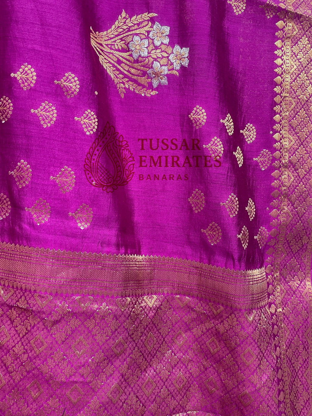 Pure Chiniya Silk Banarasi Saree - Tussar Emirates