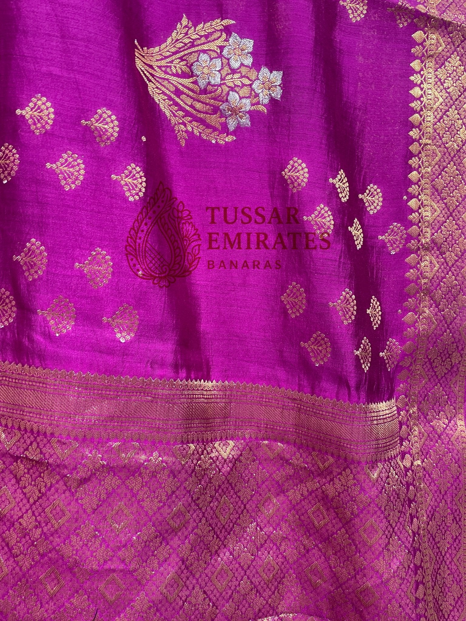 Pure Chiniya Silk Banarasi Saree - Tussar Emirates
