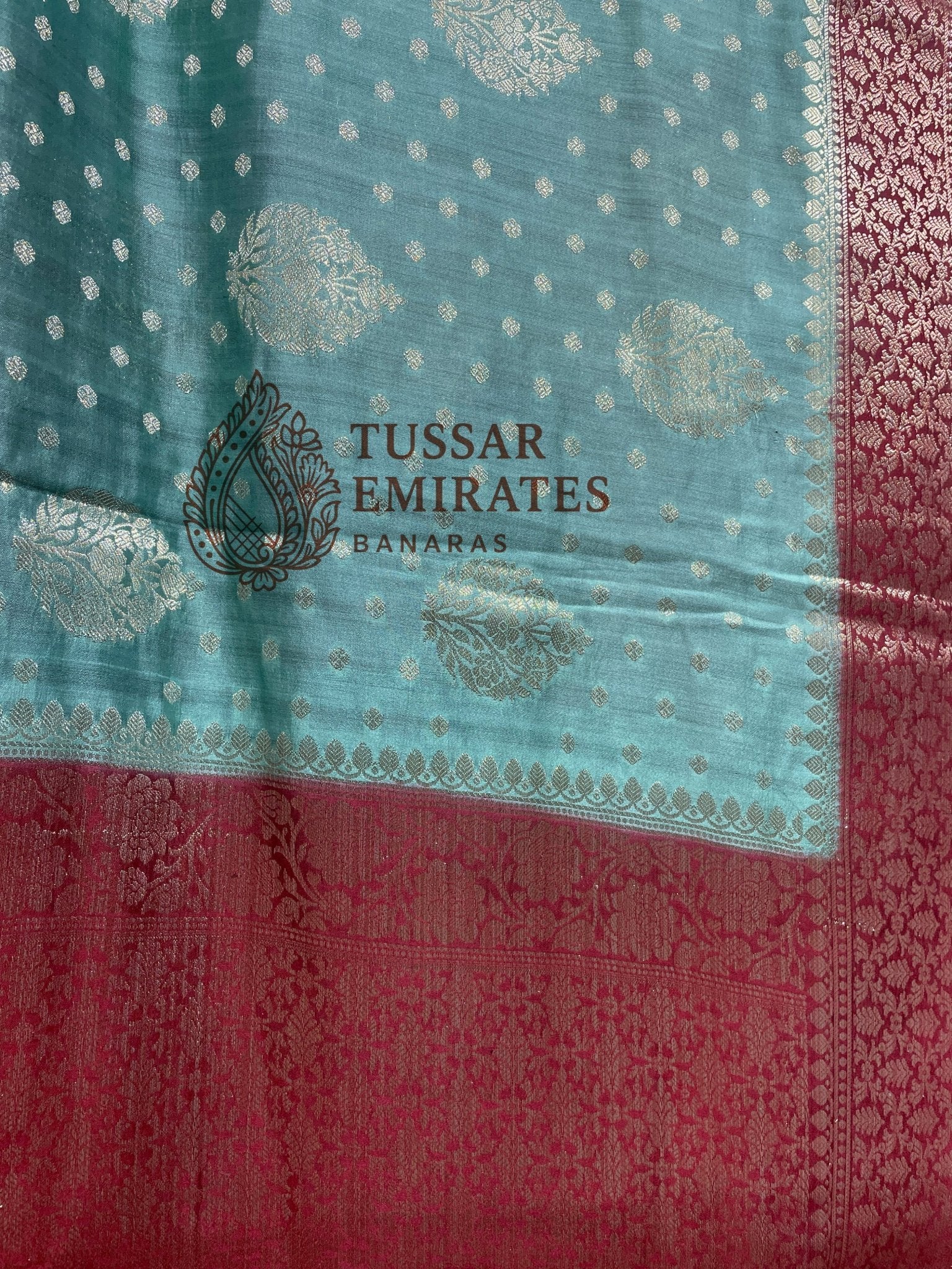 Pure Chiniya Silk Banarasi Saree - Tussar Emirates