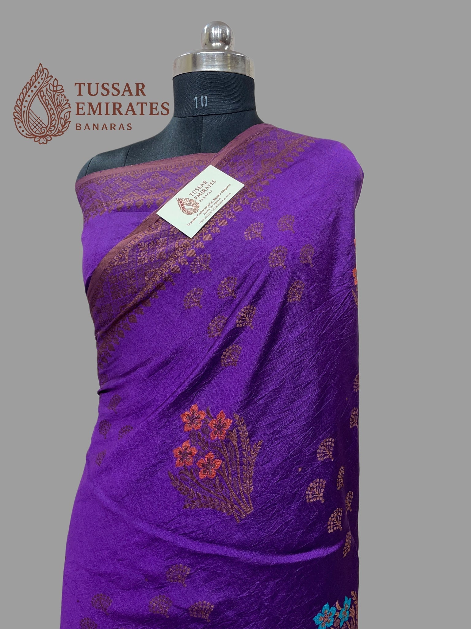 Pure Chiniya Silk Banarasi Saree - Tussar Emirates