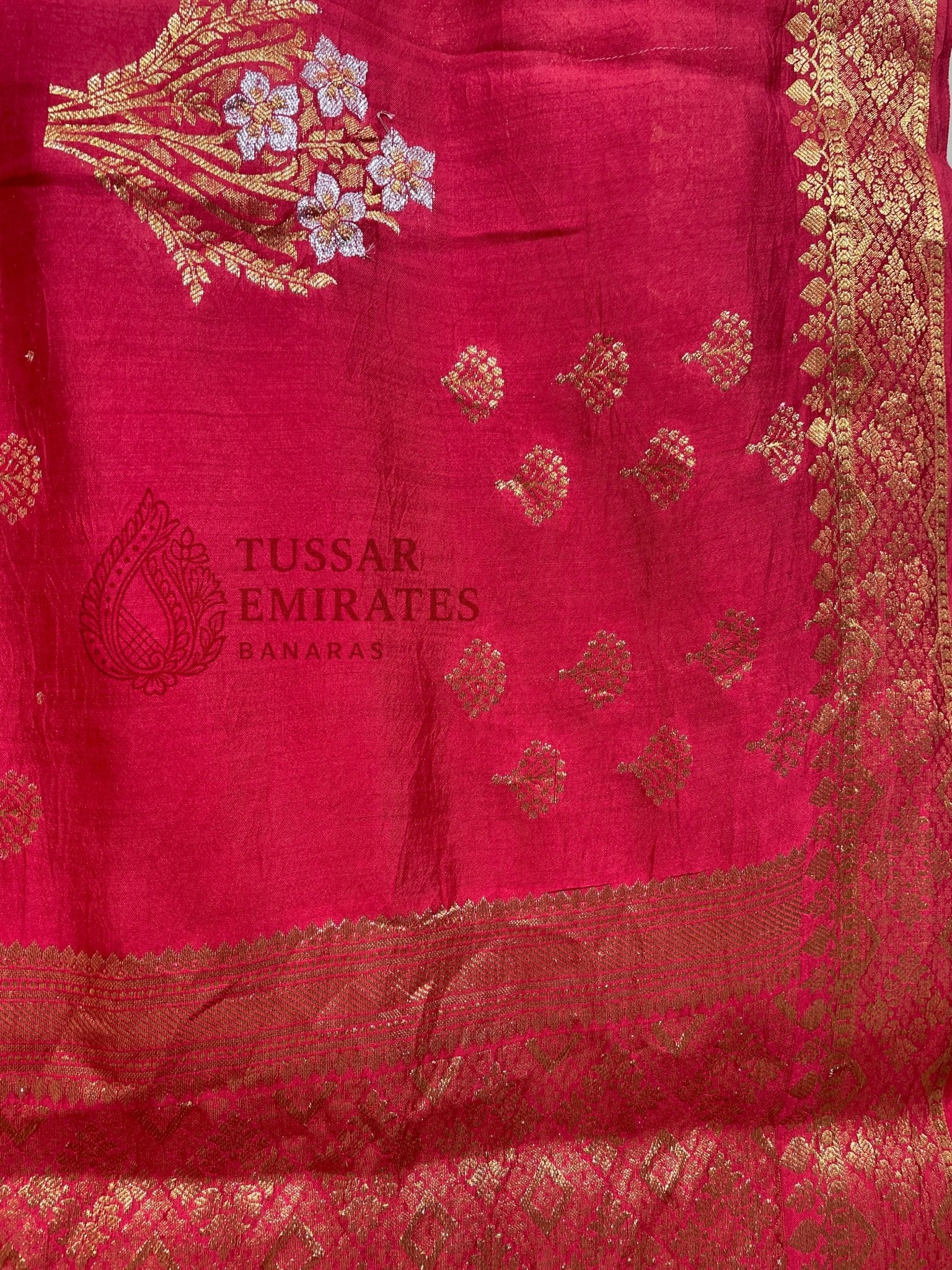 Pure Chiniya Silk Banarasi Saree - Tussar Emirates