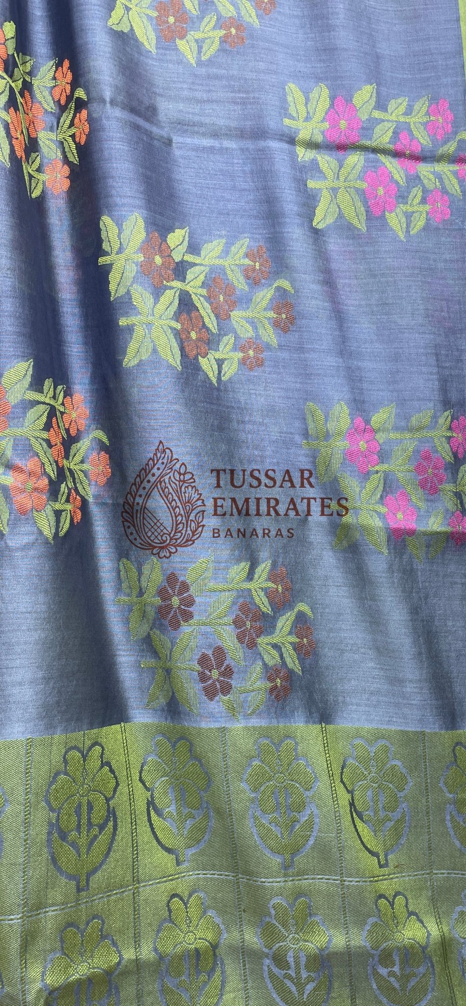 Pure Chiniya Silk Banarasi Saree - Tussar Emirates