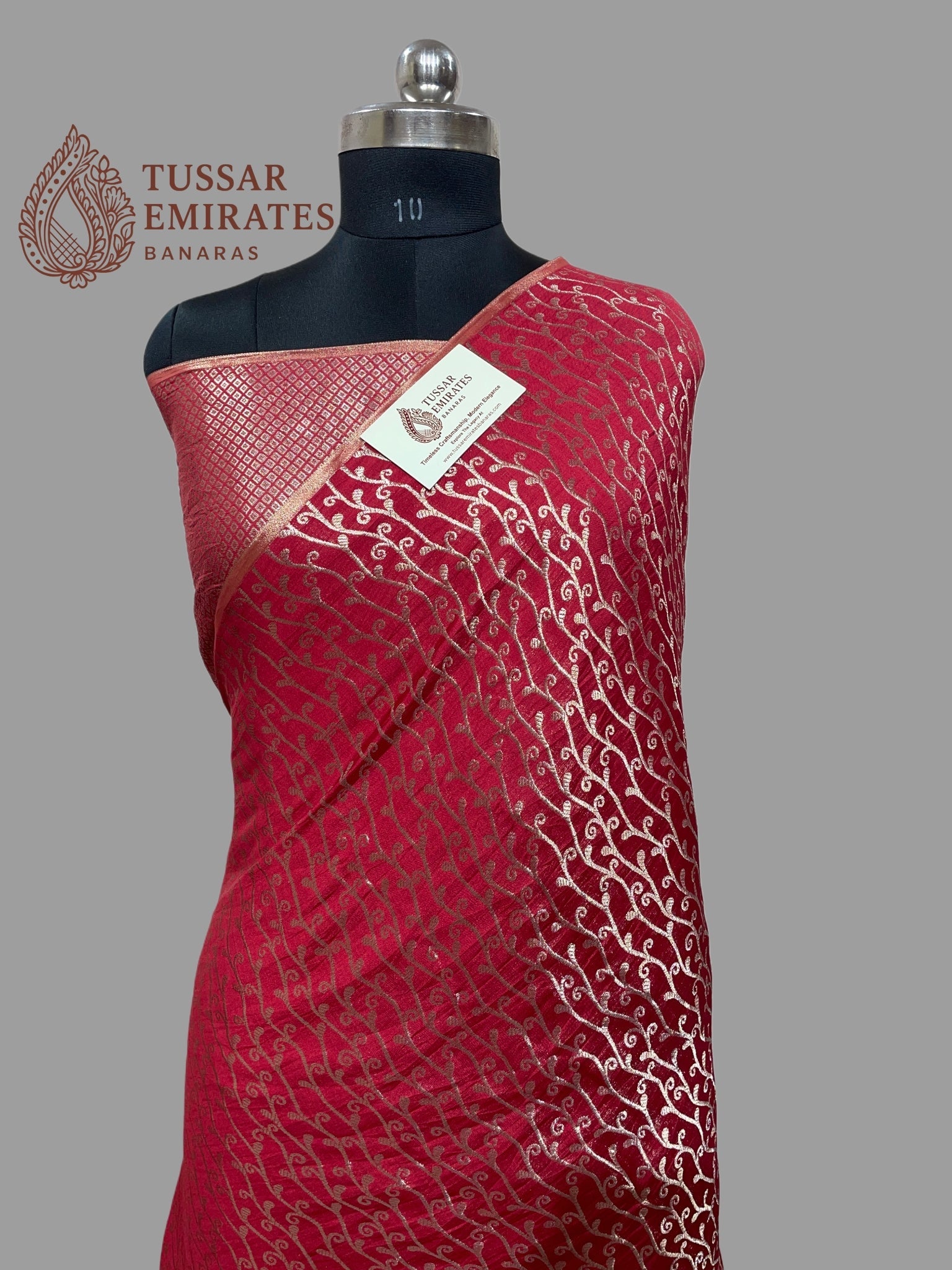 Pure Chiniya Silk Banarasi Saree - Tussar Emirates