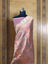 Pure Katan Silk Banarasi Jangla Saree with all - over jaal work, kadua border, and gold zari cutwork - Tussar Emirates