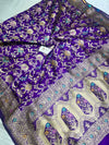 Pure Katan Silk Banarasi Jangla Saree with Gold Zari. - Tussar Emirates
