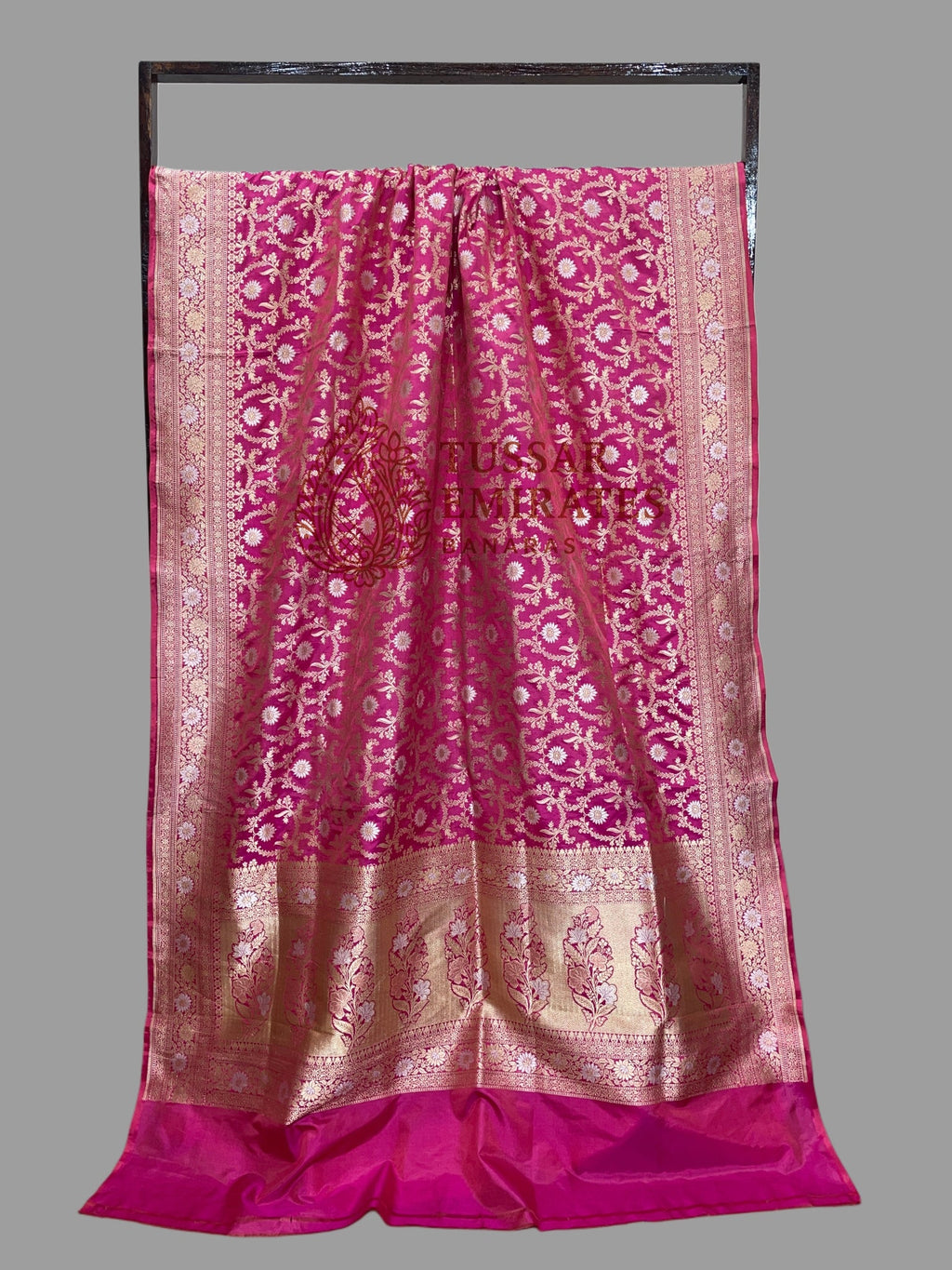 Pure Katan Silk Handloom Banarasi Saree - With Meenakari - Tussar Emirates