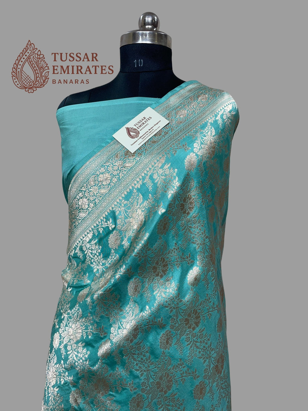 Pure Katan Silk Handloom Banarasi Saree - With Meenakari - Tussar Emirates