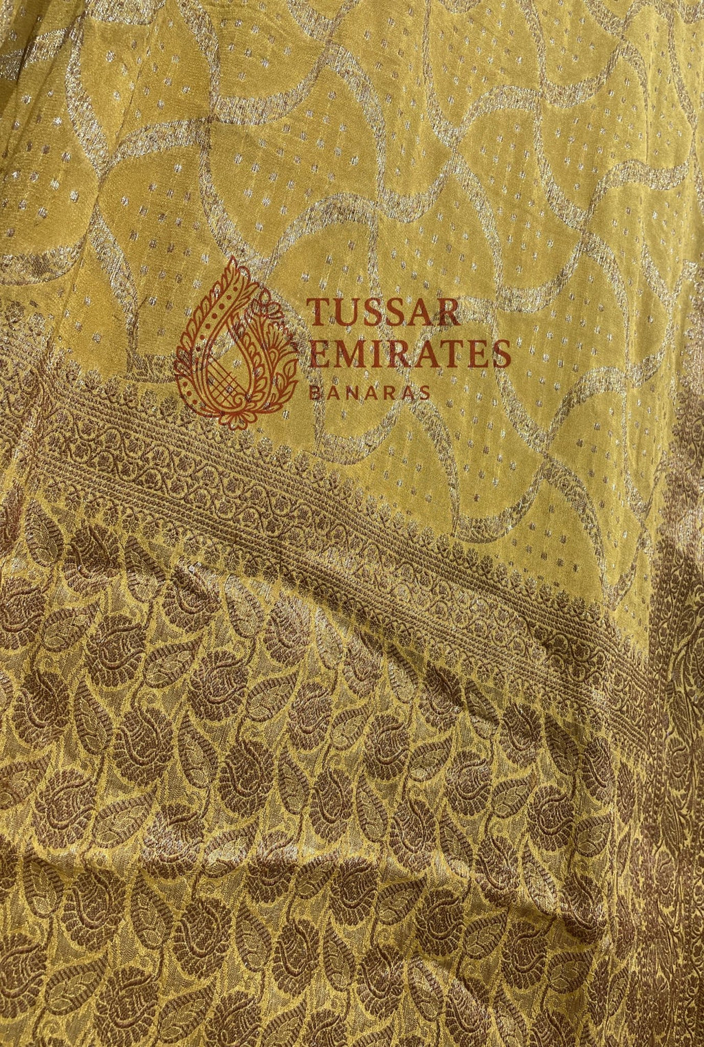 Pure Khaddi Chiffon Banarasi Saree - Tussar Emirates
