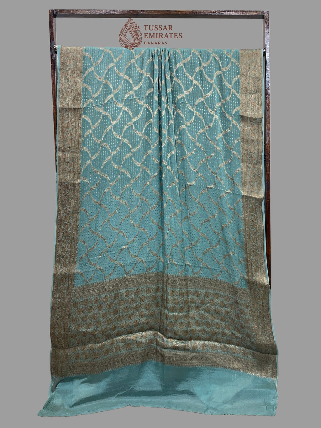 Pure Khaddi Chiffon Banarasi Saree - Tussar Emirates