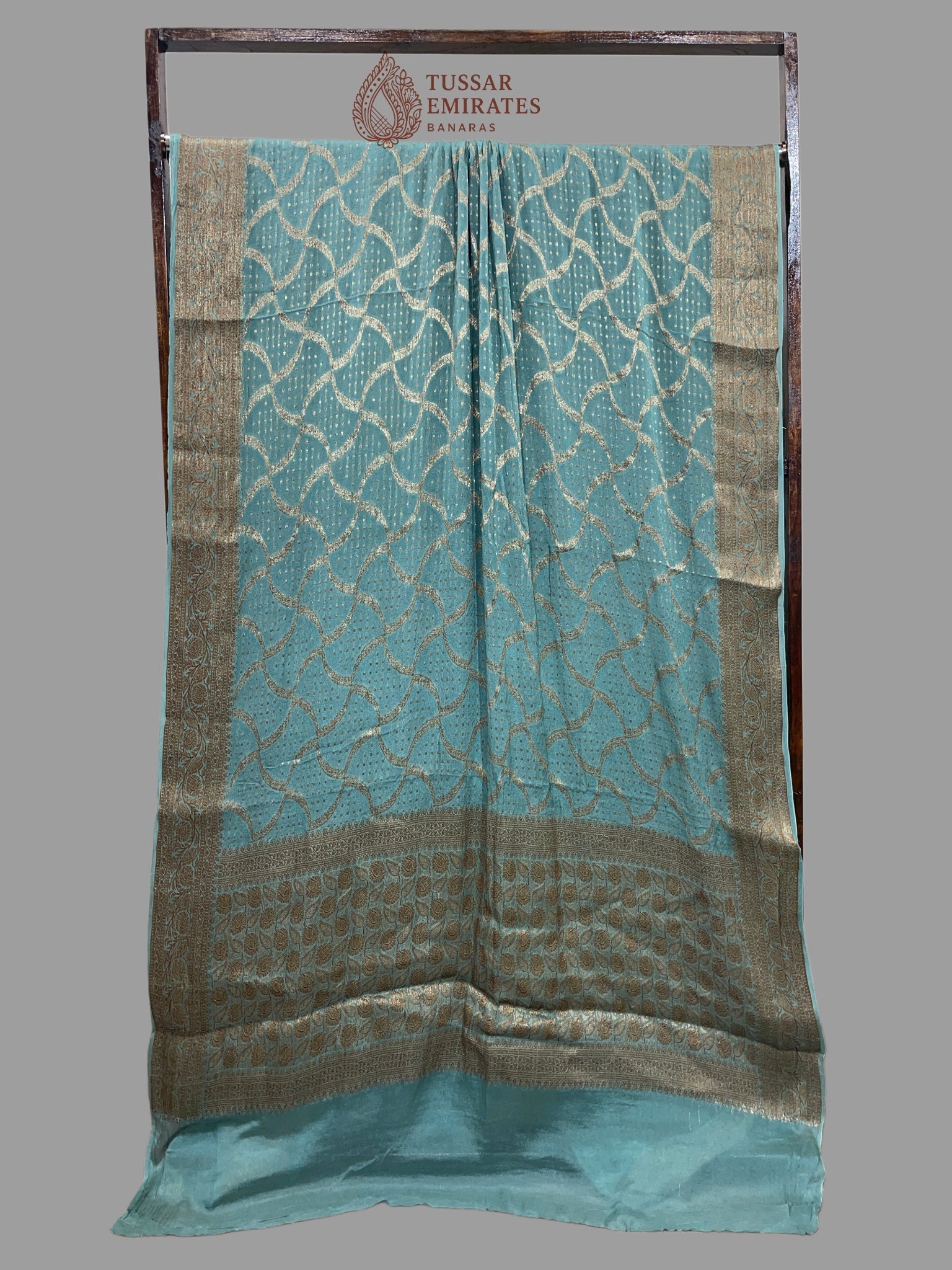 Pure Khaddi Chiffon Banarasi Saree - Tussar Emirates