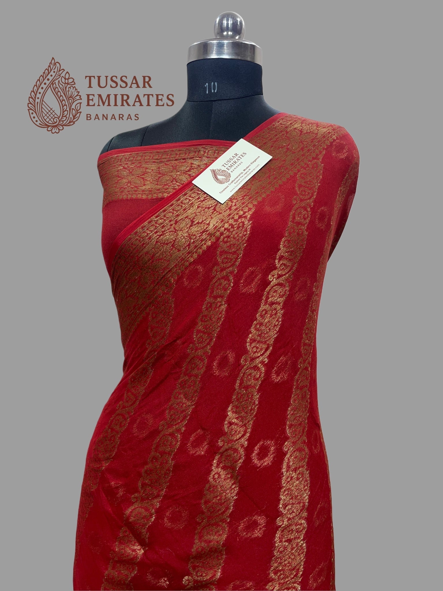 Pure Khaddi Chiffon Banarasi Saree - Tussar Emirates