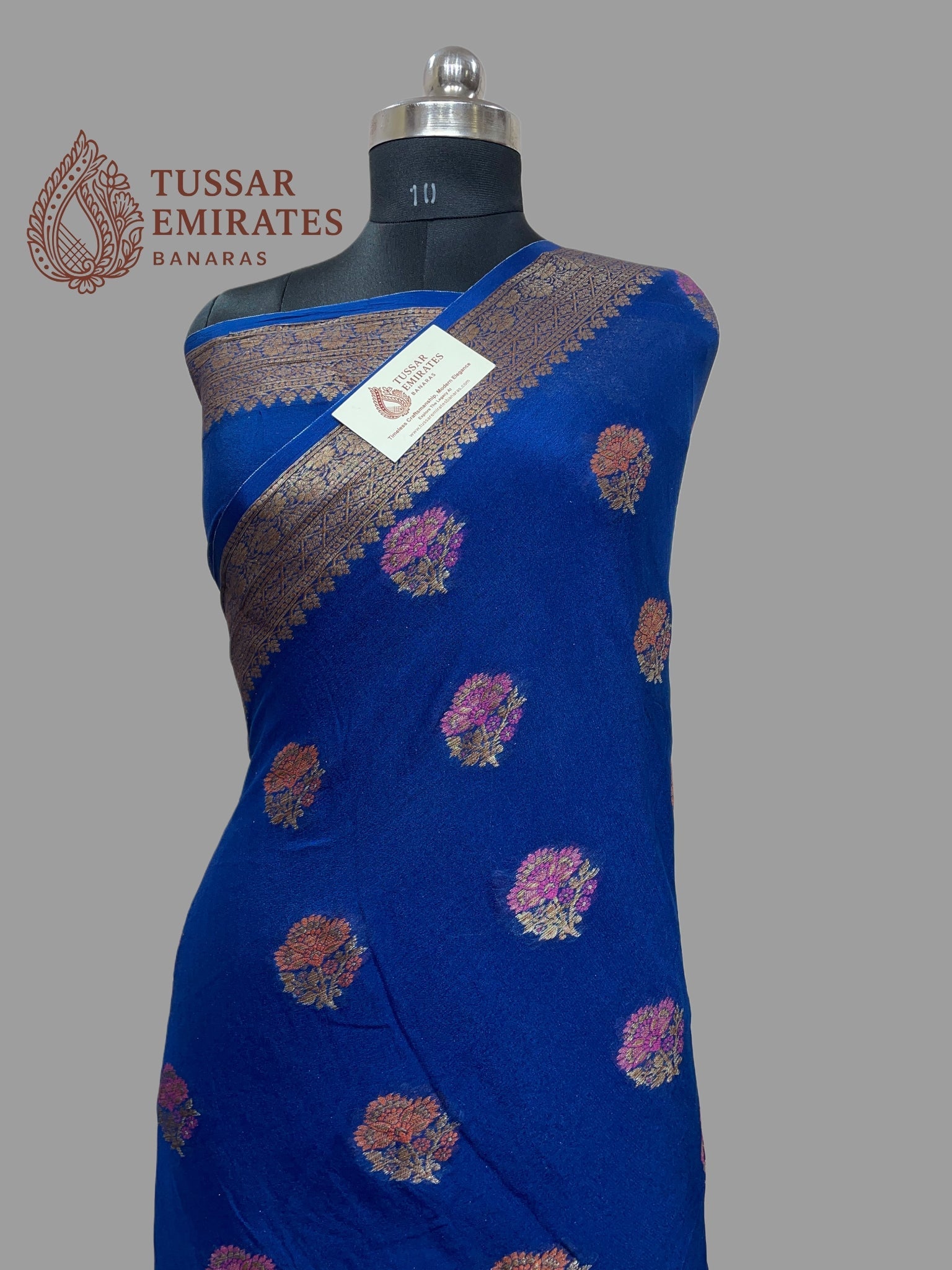 Pure Khaddi Chiffon Banarasi Saree - Tussar Emirates