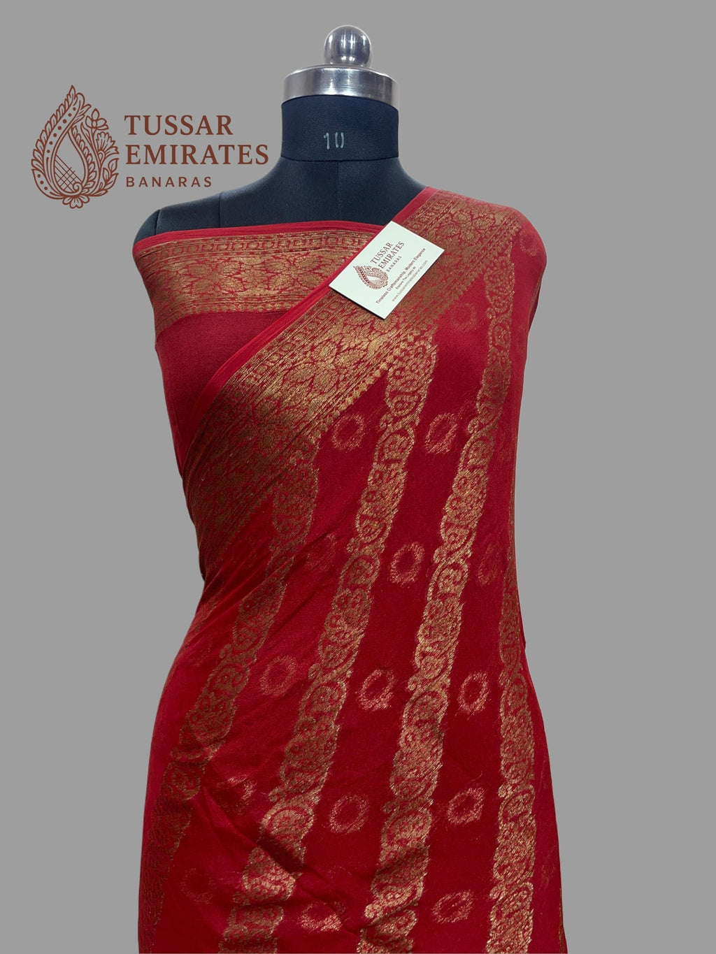 Pure Khaddi Chiffon Banarasi Saree - Tussar Emirates