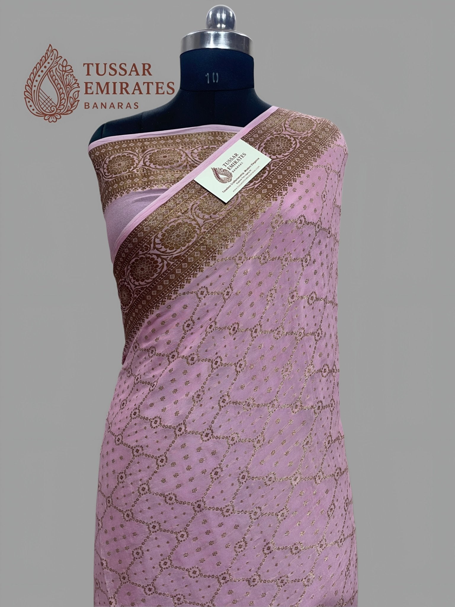 Pure Khaddi Chiffon Banarasi Saree - Tussar Emirates