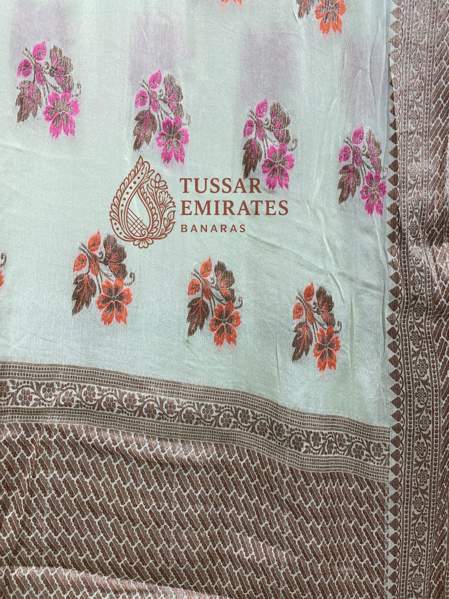 Pure Khaddi Chiffon Banarasi Saree - Tussar Emirates
