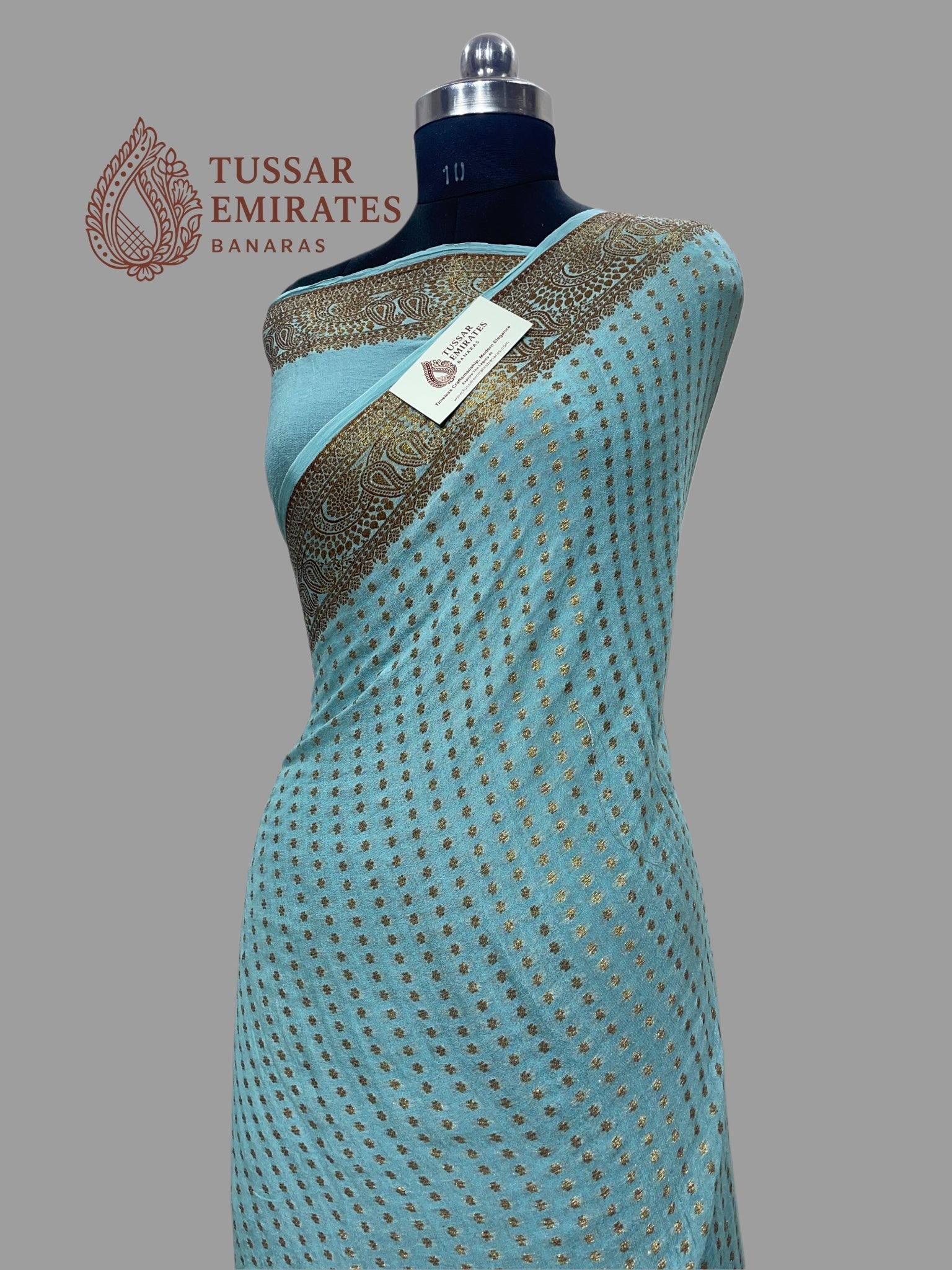 Pure Khaddi Chiffon Banarasi Saree - Tussar Emirates