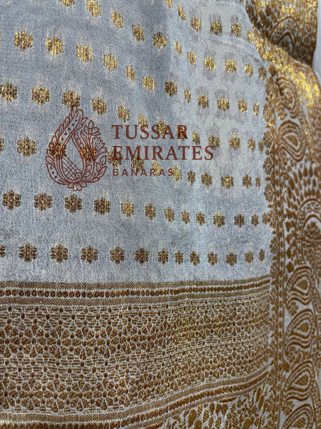 Pure Khaddi Chiffon Banarasi Saree - Tussar Emirates