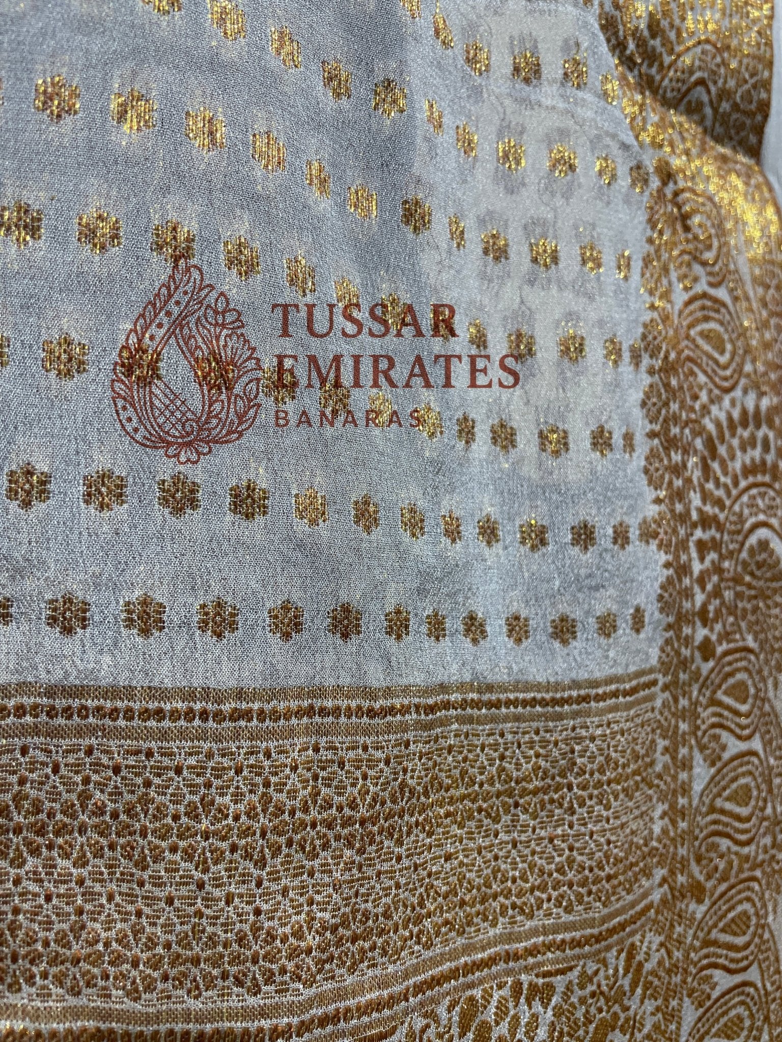 Pure Khaddi Chiffon Banarasi Saree - Tussar Emirates
