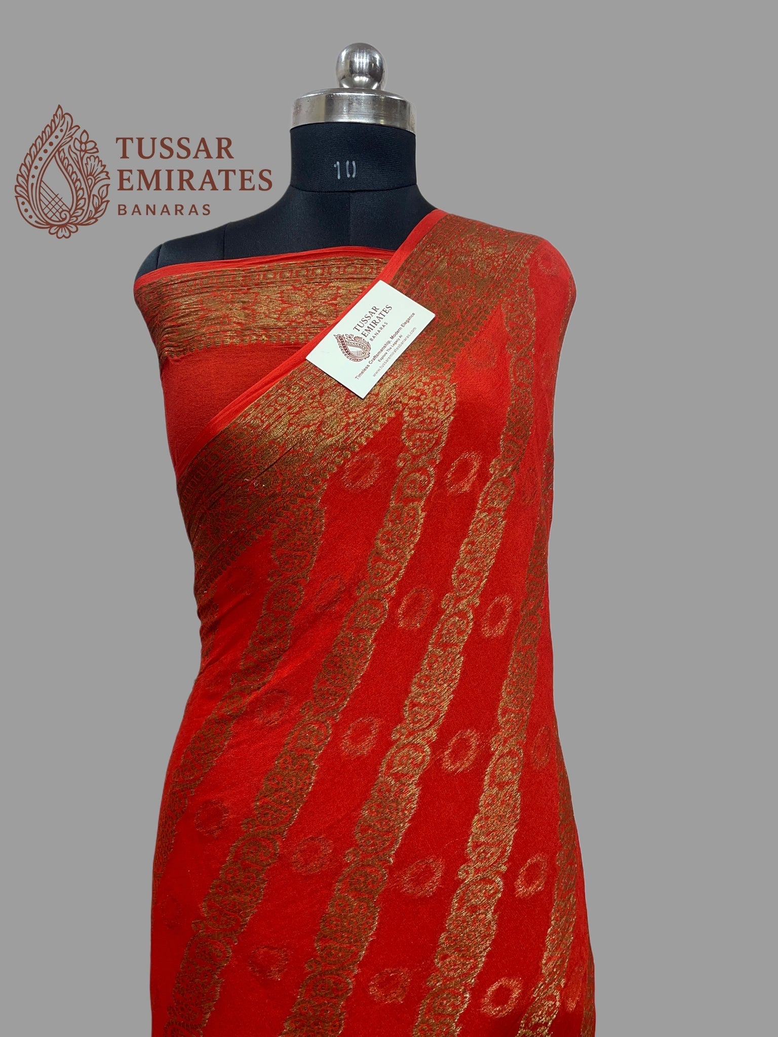 Pure Khaddi Chiffon Banarasi Saree - Tussar Emirates