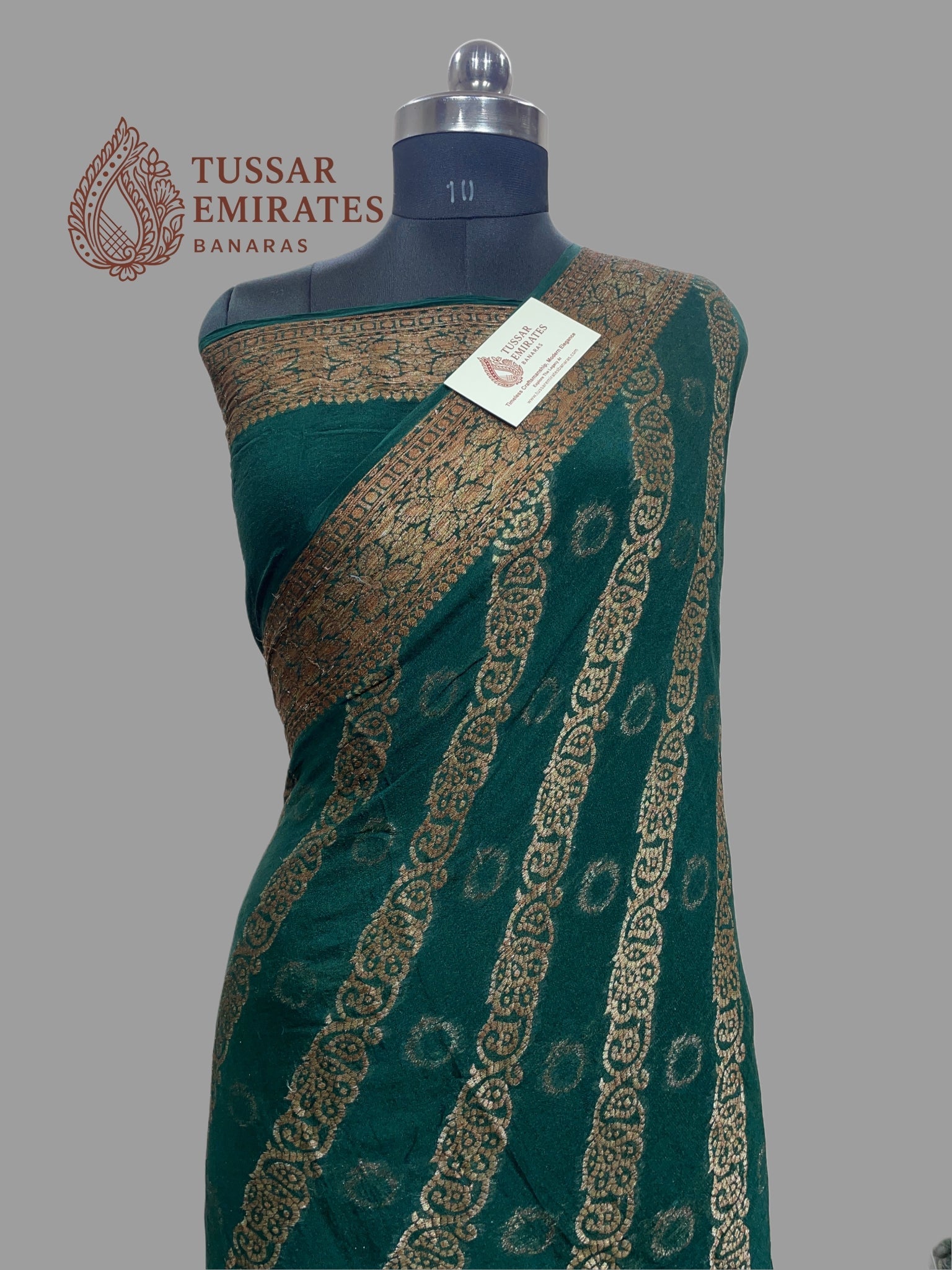 Pure Khaddi Chiffon Banarasi Saree - Tussar Emirates