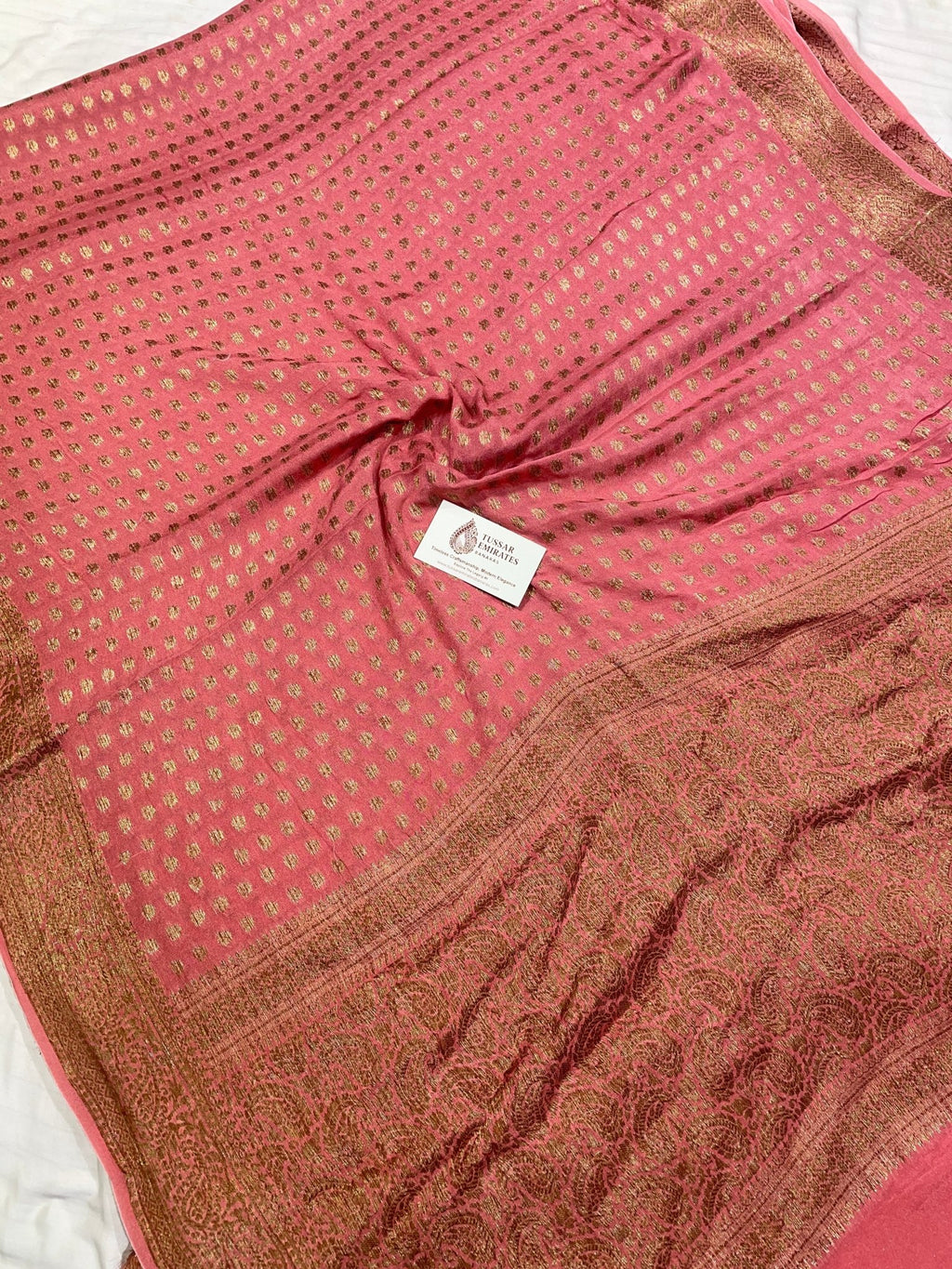 Pure Khaddi Chiffon Banarasi Saree - Tussar Emirates
