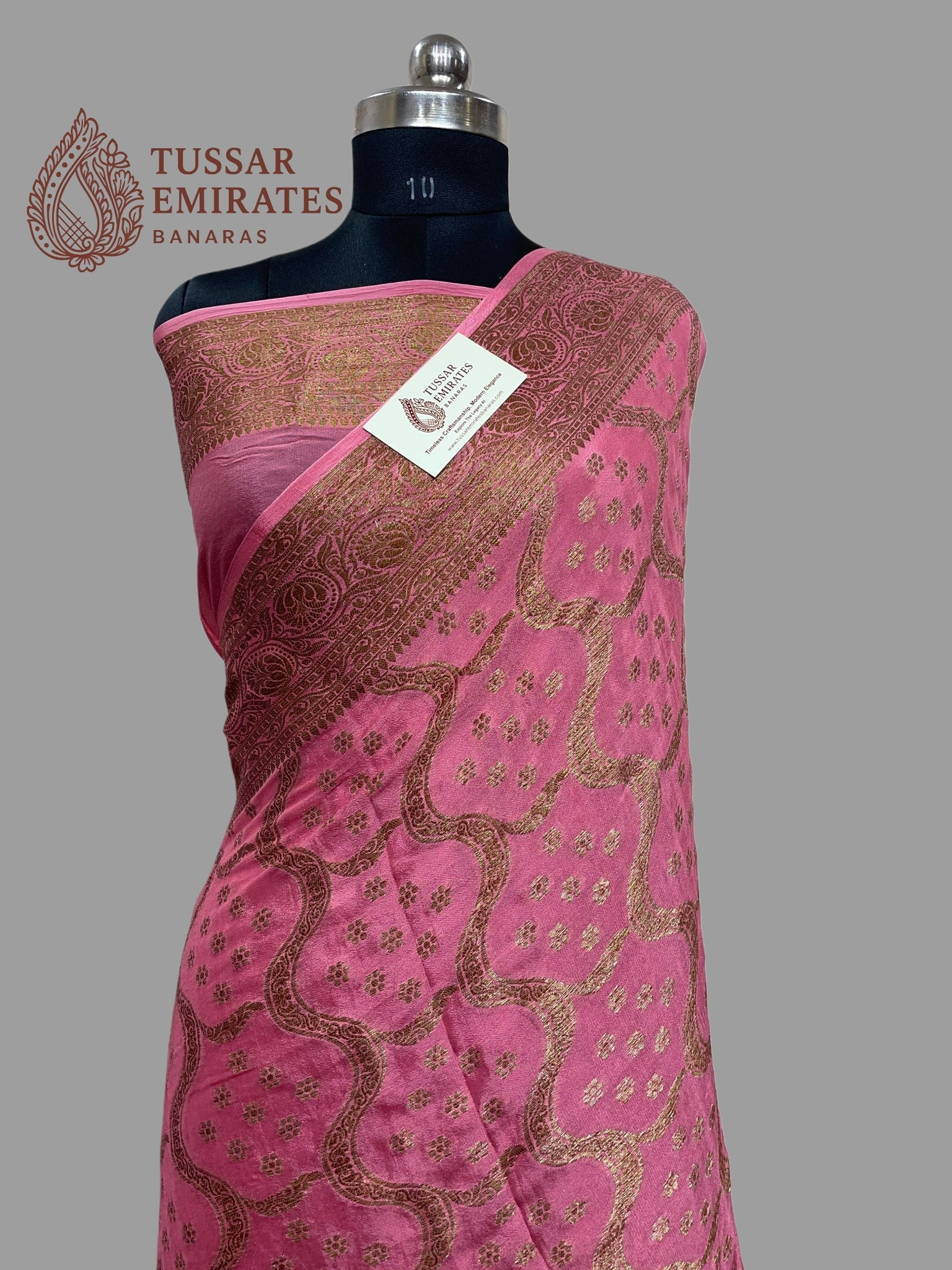 Pure Khaddi Chiffon Banarasi Saree - Tussar Emirates